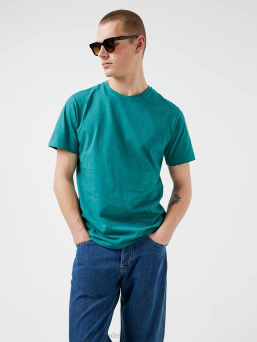 J.Lindeberg sid overdyed melange t-paita miehet syvä järvi 4VD02139 vaatetus