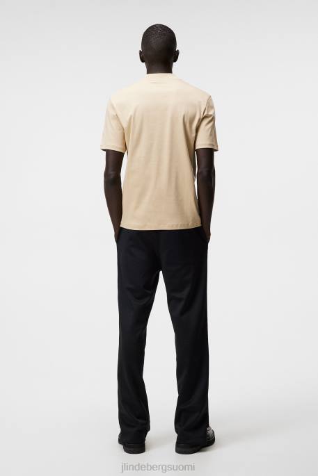 J.Lindeberg ässä pilkkukaula-t-paita miehet safari beige 4VD0973 vaatetus