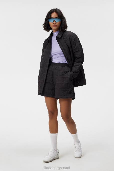 J.Lindeberg kukkapehmustetut shortsit naiset musta 4VD01697 vaatetus