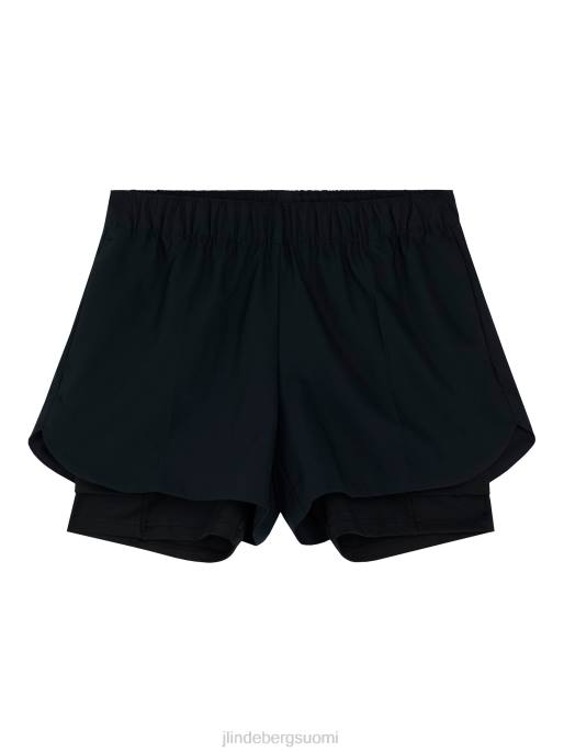 J.Lindeberg mila shortsit naiset musta 4VD01718 vaatetus