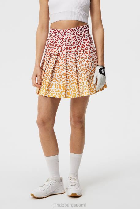 J.Lindeberg adina leoprinttihame naiset leo heijastaa auringonlaskua 4VD01619 vaatetus