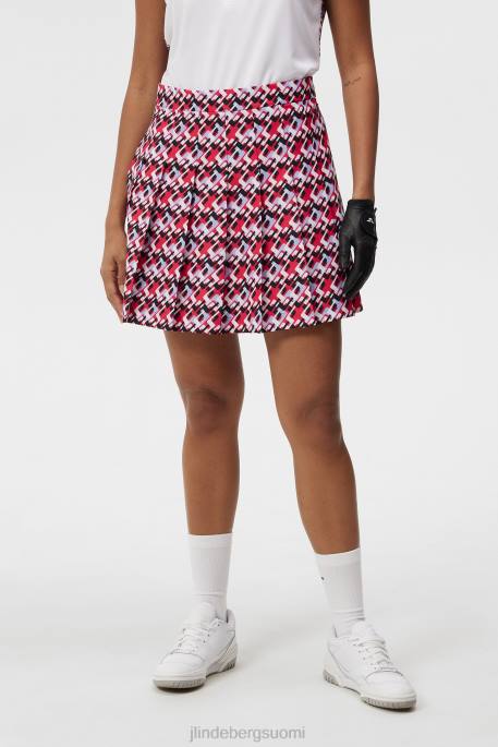 J.Lindeberg adina print hame naiset mikrosilta ruusunpunainen 4VD01568 vaatetus