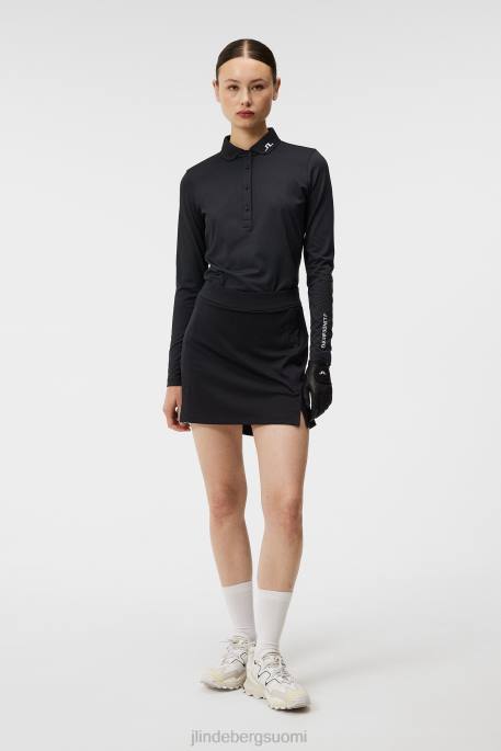 J.Lindeberg amelie keskipitkä hame naiset musta 4VD01582 vaatetus