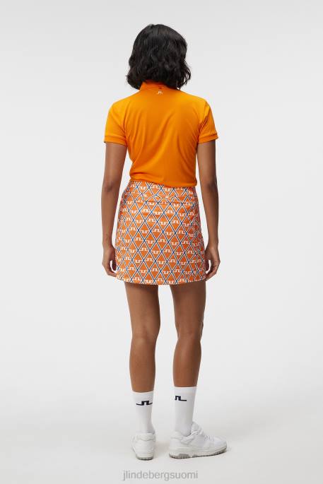 J.Lindeberg amelie keskipitkä printtihame naiset ylenpalttisen timantti 4VD01580 vaatetus