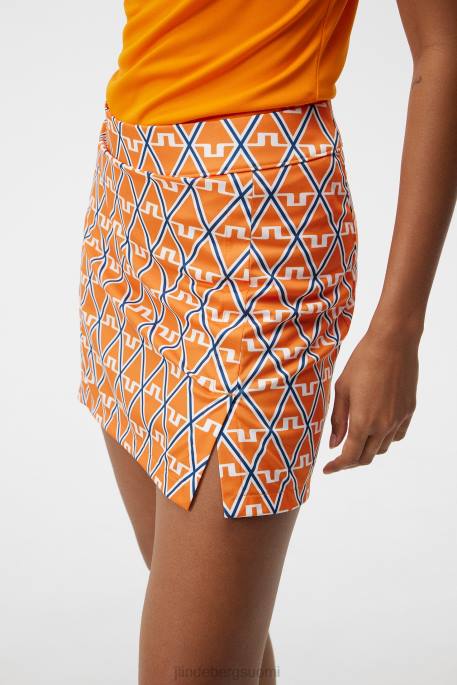 J.Lindeberg amelie keskipitkä printtihame naiset ylenpalttisen timantti 4VD01580 vaatetus