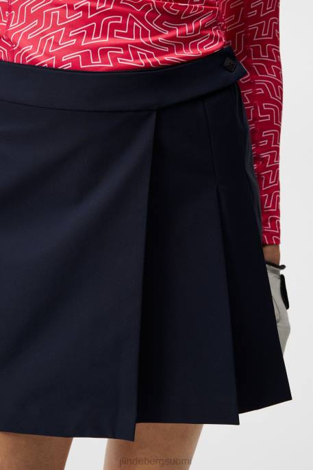 J.Lindeberg cataleya laskostettu hame naiset laivasto 4VD01667 vaatetus