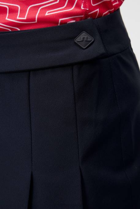 J.Lindeberg cataleya laskostettu hame naiset laivasto 4VD01667 vaatetus