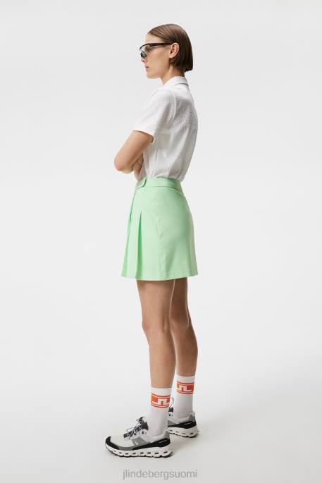 J.Lindeberg cataleya laskostettu hame naiset patinan vihreä 4VD01665 vaatetus