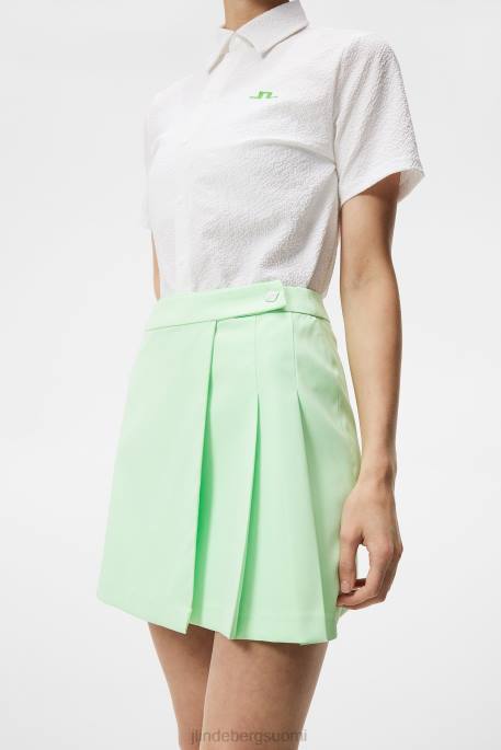 J.Lindeberg cataleya laskostettu hame naiset patinan vihreä 4VD01665 vaatetus