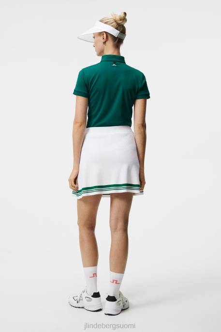 J.Lindeberg frida raidallinen neulottu hame naiset valkoinen 4VD01621 vaatetus