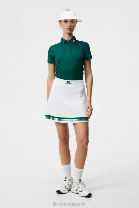 J.Lindeberg frida raidallinen neulottu hame naiset valkoinen 4VD01621 vaatetus