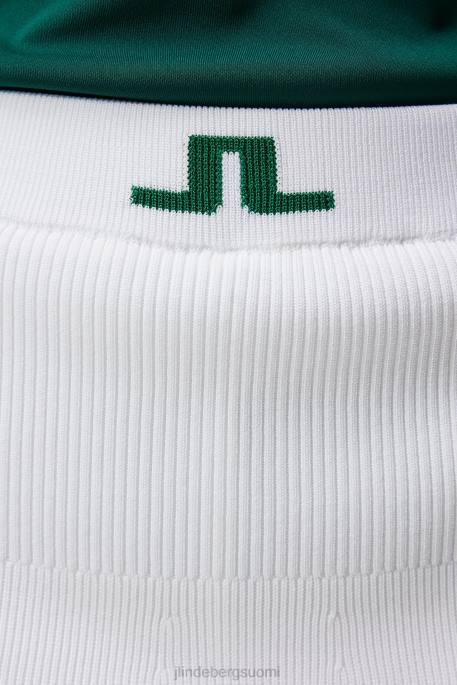 J.Lindeberg frida raidallinen neulottu hame naiset valkoinen 4VD01621 vaatetus