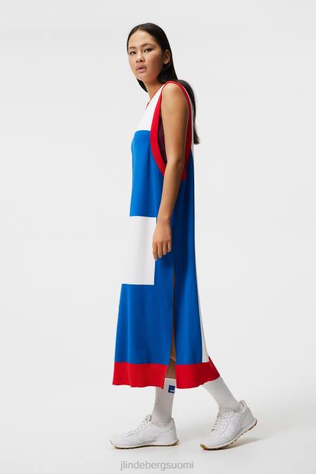 J.Lindeberg iso siltaneulottu mekko naiset valkoinen 4VD01610 vaatetus