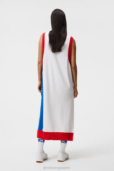 J.Lindeberg iso siltaneulottu mekko naiset valkoinen 4VD01610 vaatetus