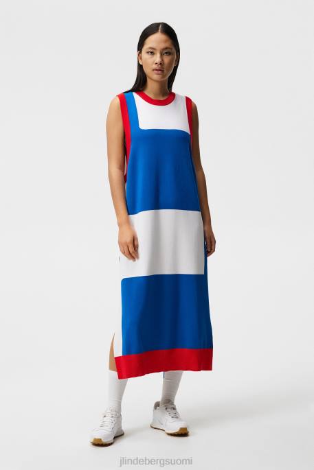 J.Lindeberg iso siltaneulottu mekko naiset valkoinen 4VD01610 vaatetus