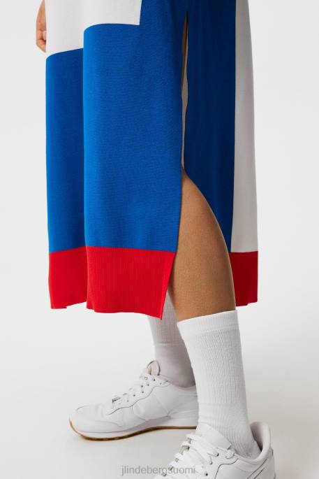 J.Lindeberg iso siltaneulottu mekko naiset valkoinen 4VD01610 vaatetus