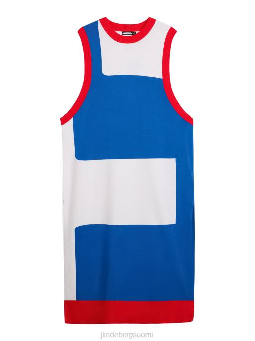 J.Lindeberg iso siltaneulottu mekko naiset valkoinen 4VD01610 vaatetus