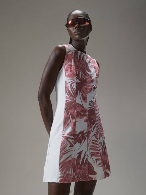 J.Lindeberg jasmiinikuvioinen mekko naiset hibiscus pinkki 4VD01685 vaatetus