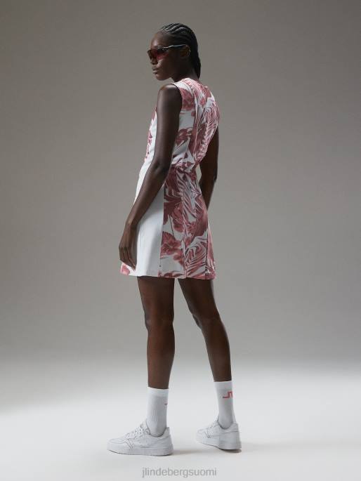 J.Lindeberg jasmiinikuvioinen mekko naiset hibiscus pinkki 4VD01685 vaatetus