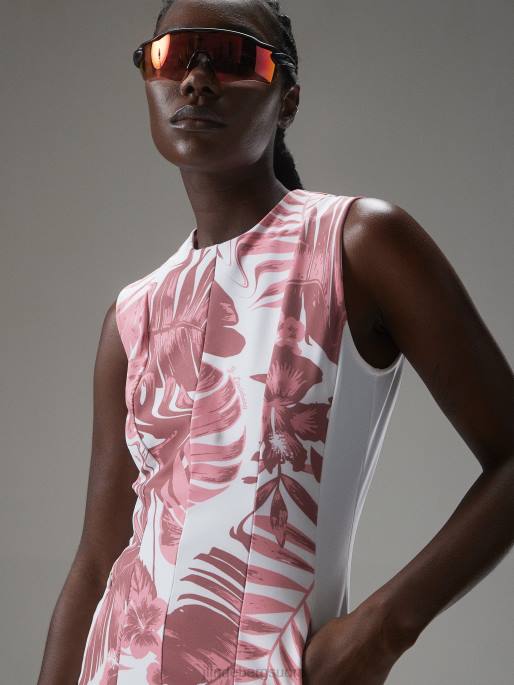 J.Lindeberg jasmiinikuvioinen mekko naiset hibiscus pinkki 4VD01685 vaatetus