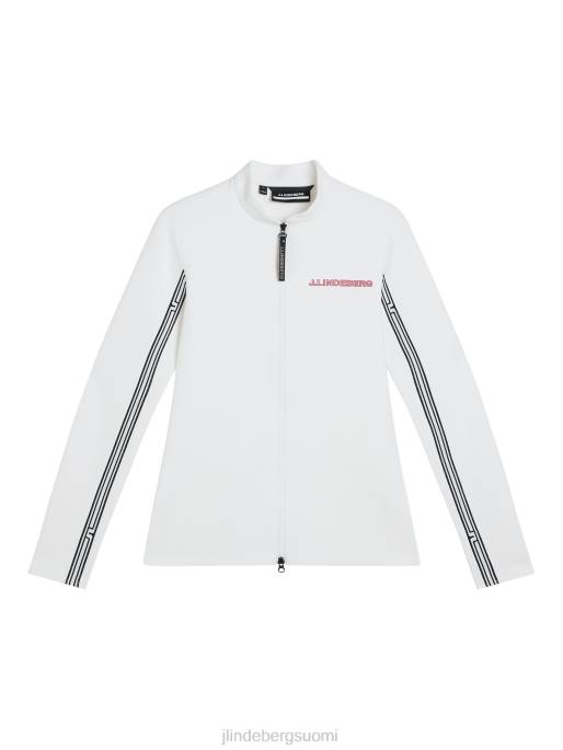J.Lindeberg Wildcat täysi vetoketjullinen välikerros naiset valkoinen 4VD01782 vaatetus