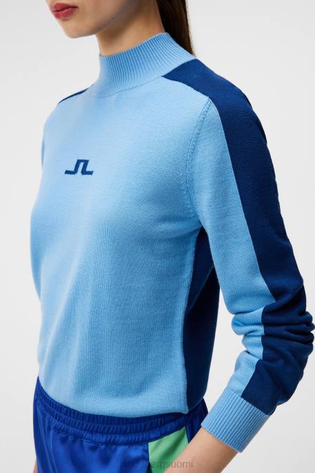 J.Lindeberg adeline neulottu villapaita naiset pieni poika sininen 4VD01764 vaatetus