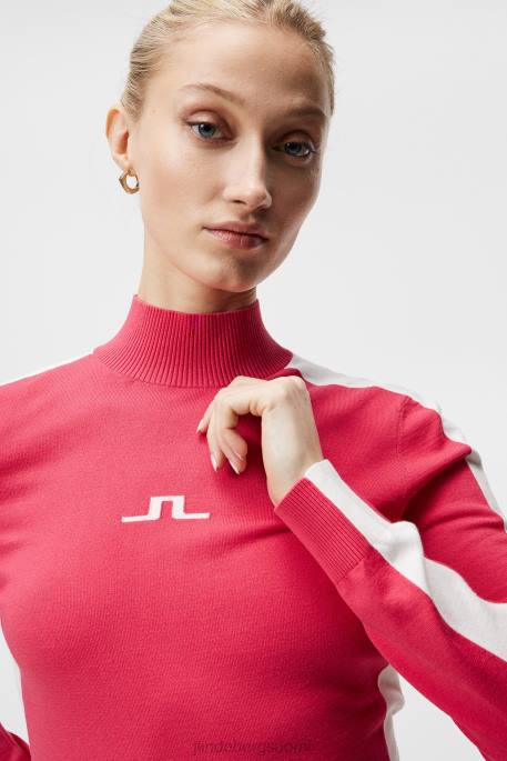 J.Lindeberg adia neulottu villapaita naiset atsalea 4VD01825 vaatetus