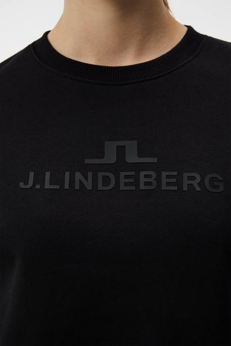 J.Lindeberg alfa collegepaita naiset musta 4VD01789 vaatetus