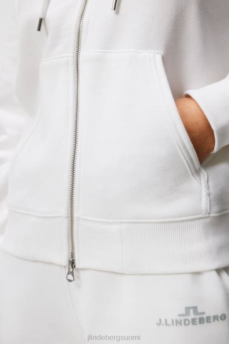 J.Lindeberg alpha vetoketjullinen huppu naiset valkoinen 4VD01890 vaatetus