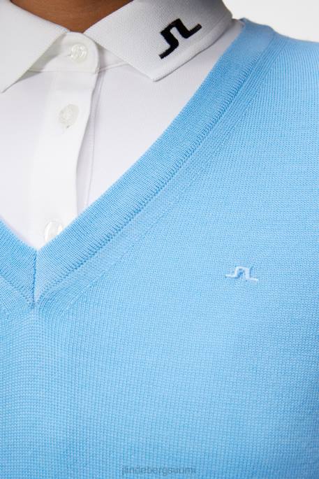 J.Lindeberg amaya neulottu villapaita naiset pieni poika sininen 4VD01811 vaatetus