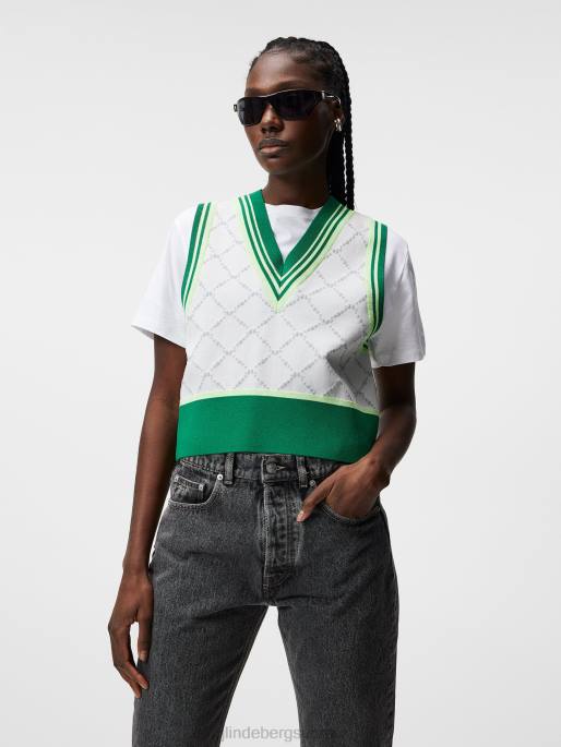 J.Lindeberg barbadosin neulottu liivi naiset valkoinen 4VD01837 vaatetus