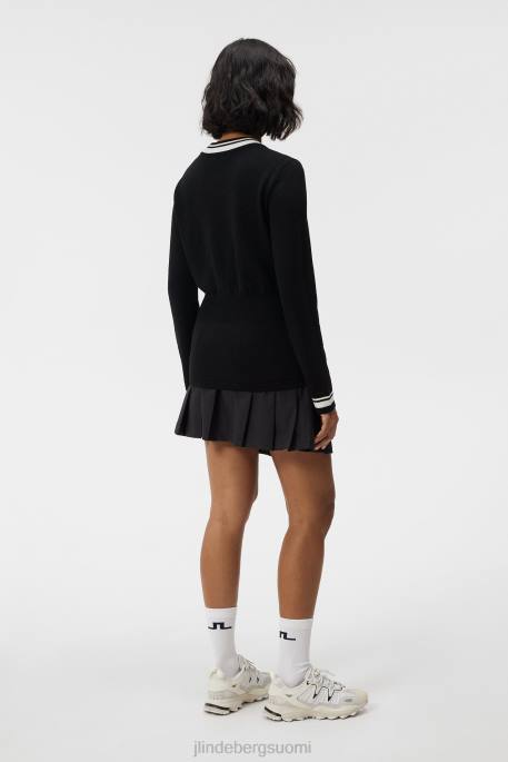 J.Lindeberg bree neulottu villapaita naiset musta 4VD01768 vaatetus