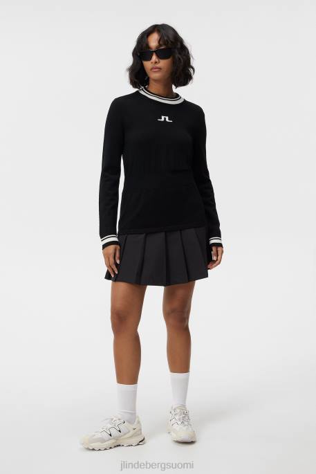 J.Lindeberg bree neulottu villapaita naiset musta 4VD01768 vaatetus