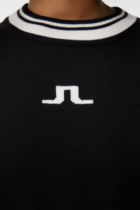 J.Lindeberg bree neulottu villapaita naiset musta 4VD01768 vaatetus