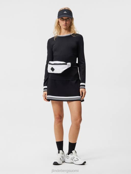 J.Lindeberg bree neulottu villapaita naiset musta 4VD01821 vaatetus