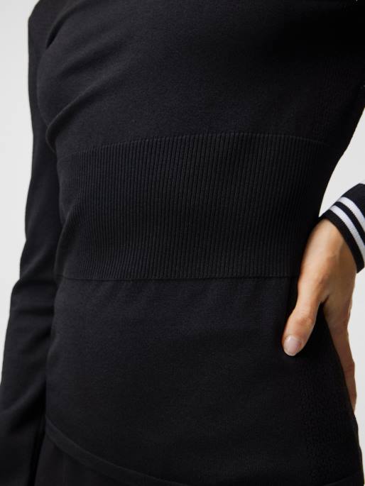 J.Lindeberg bree neulottu villapaita naiset musta 4VD01821 vaatetus