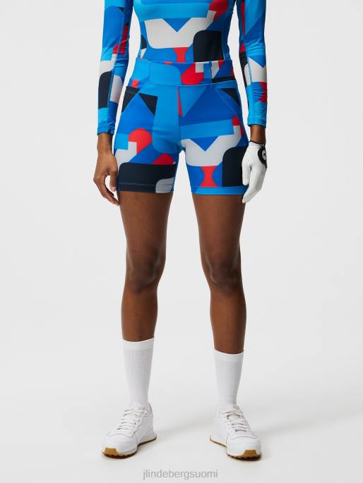 J.Lindeberg ekon print lyhyet sukkahousut naiset harmaa iso silta 4VD01854 vaatetus