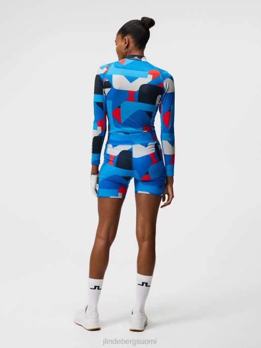 J.Lindeberg ekon print lyhyet sukkahousut naiset harmaa iso silta 4VD01854 vaatetus