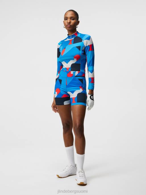 J.Lindeberg ekon print lyhyet sukkahousut naiset harmaa iso silta 4VD01854 vaatetus