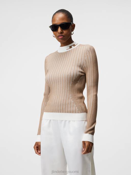 J.Lindeberg felicia neulottu villapaita naiset tiikeriruskea 4VD01846 vaatetus