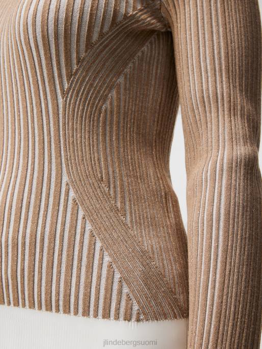 J.Lindeberg felicia neulottu villapaita naiset tiikeriruskea 4VD01846 vaatetus