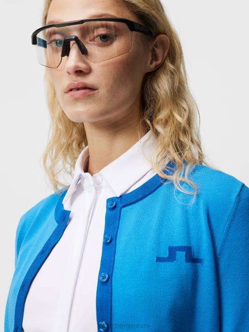 J.Lindeberg freda neulottu neuletakki naiset loistava sininen 4VD01829 vaatetus