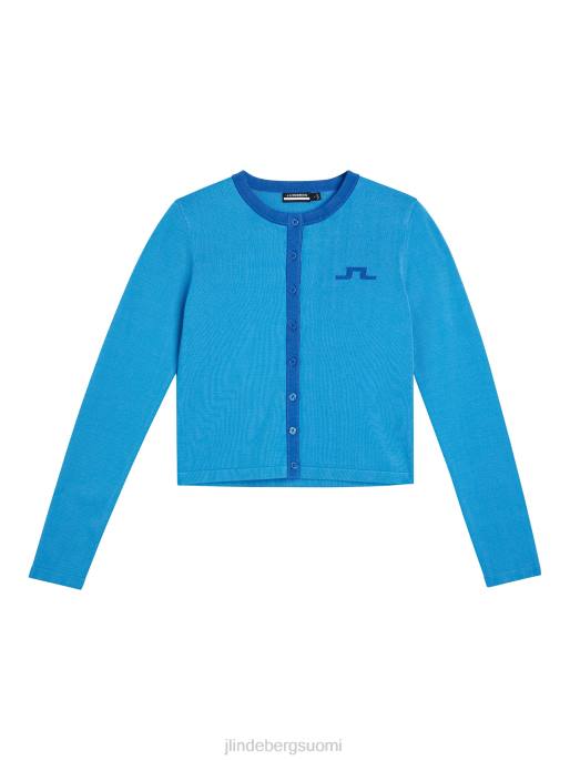 J.Lindeberg freda neulottu neuletakki naiset loistava sininen 4VD01829 vaatetus