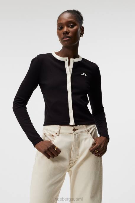 J.Lindeberg freda neulottu neuletakki naiset musta 4VD01832 vaatetus