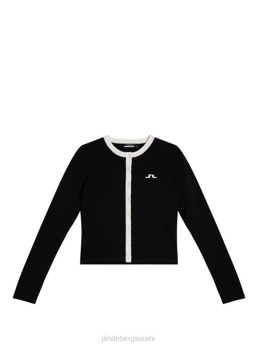 J.Lindeberg freda neulottu neuletakki naiset musta 4VD01832 vaatetus