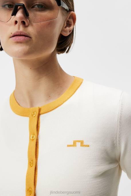 J.Lindeberg freda neulottu neuletakki naiset valkoinen 4VD01831 vaatetus