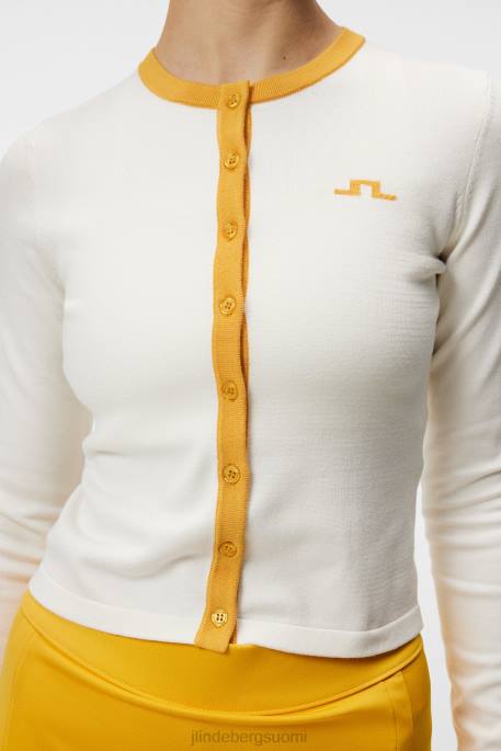 J.Lindeberg freda neulottu neuletakki naiset valkoinen 4VD01831 vaatetus