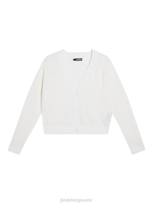 J.Lindeberg hanna neulottu neuletakki naiset valkoinen 4VD01812 vaatetus