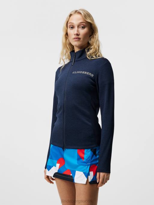 J.Lindeberg kati välikerros naiset laivasto melange 4VD01861 vaatetus