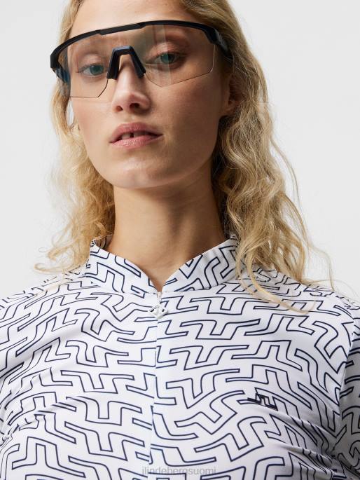 J.Lindeberg marilyn puoli vetoketjullinen välikerros naiset valkoinen siltapyörre 4VD01875 vaatetus